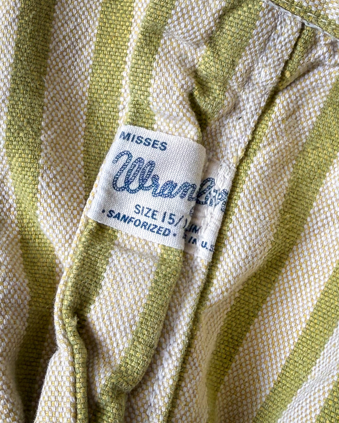 60s Wrangler Striped Denim Shorts / S