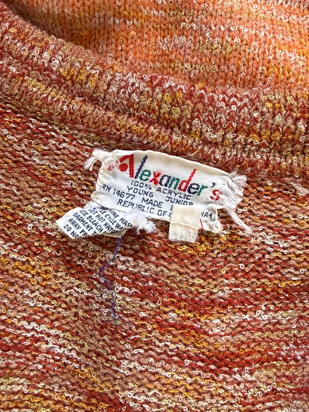 70s Novelty Hot Air Balloon Sweater / S