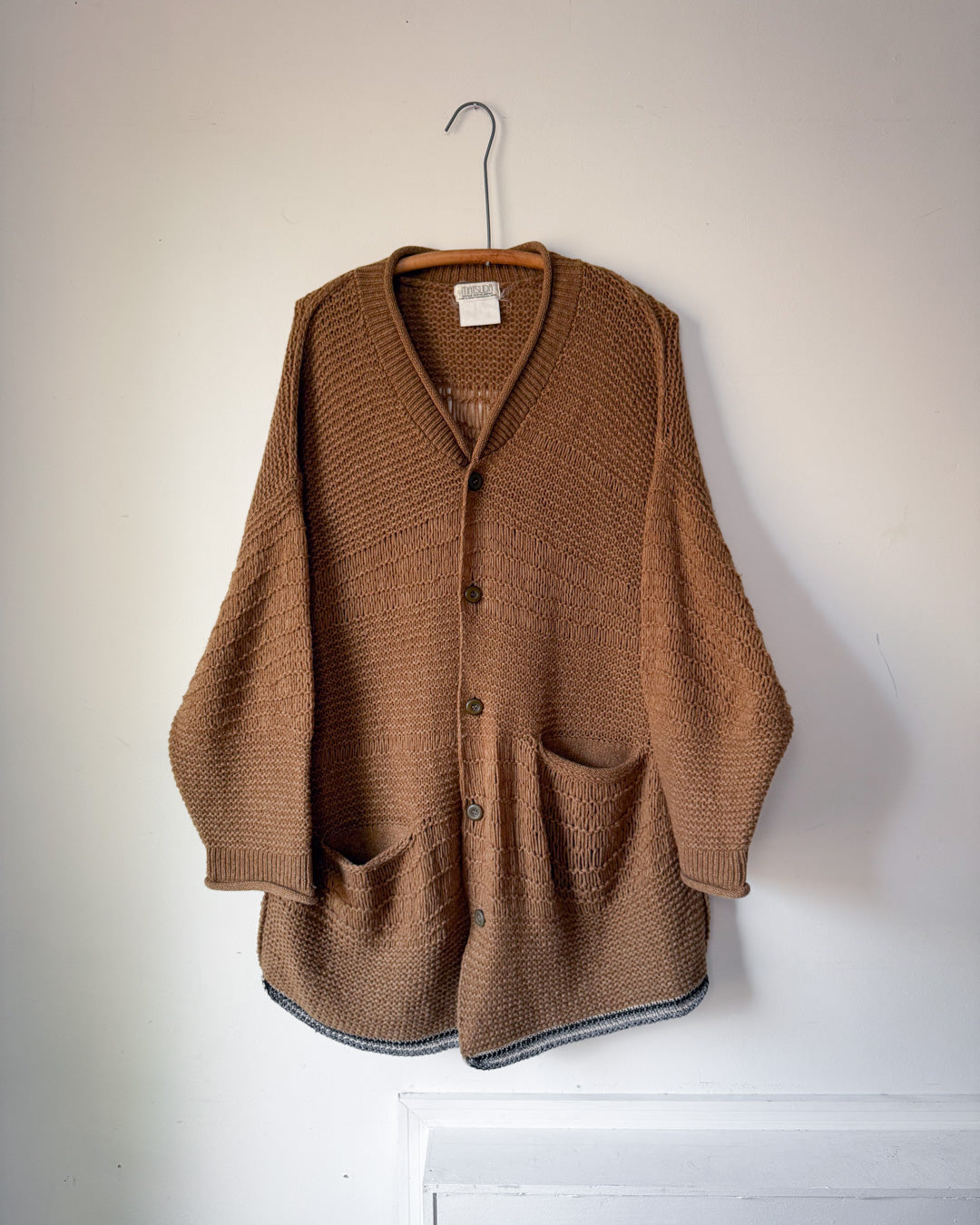 80s Matsuda Open Knit Wool Cardigan / S-L