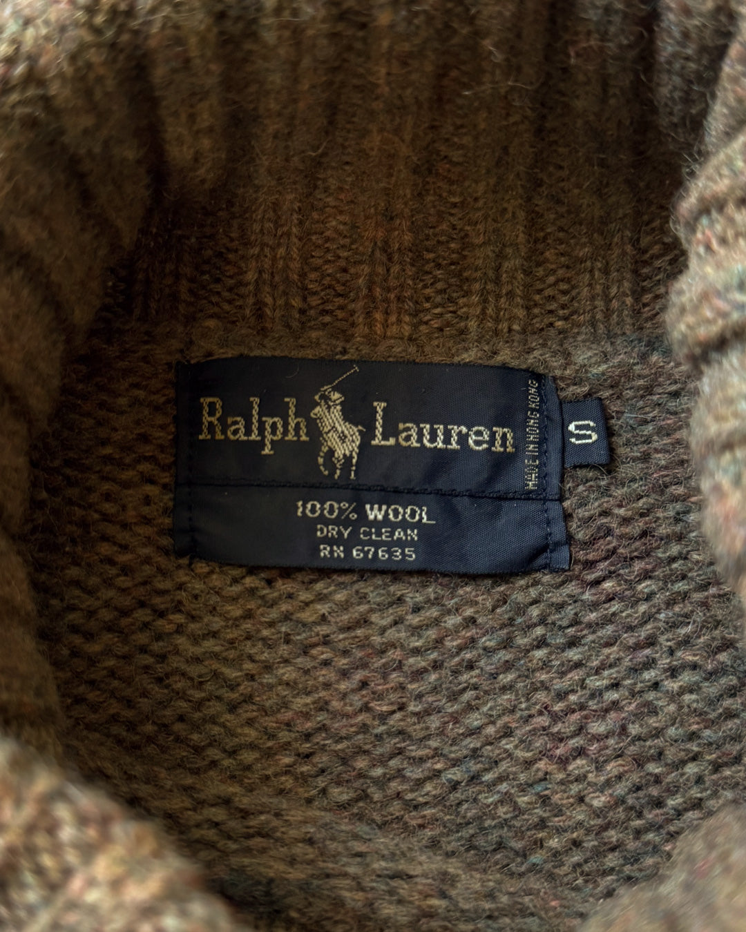 80s Ralph Lauren Floral Wool Sweater / S
