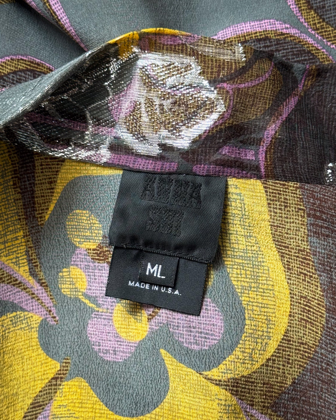 00s Anna Sui Metallic Silk Kimono Duster / OSFM