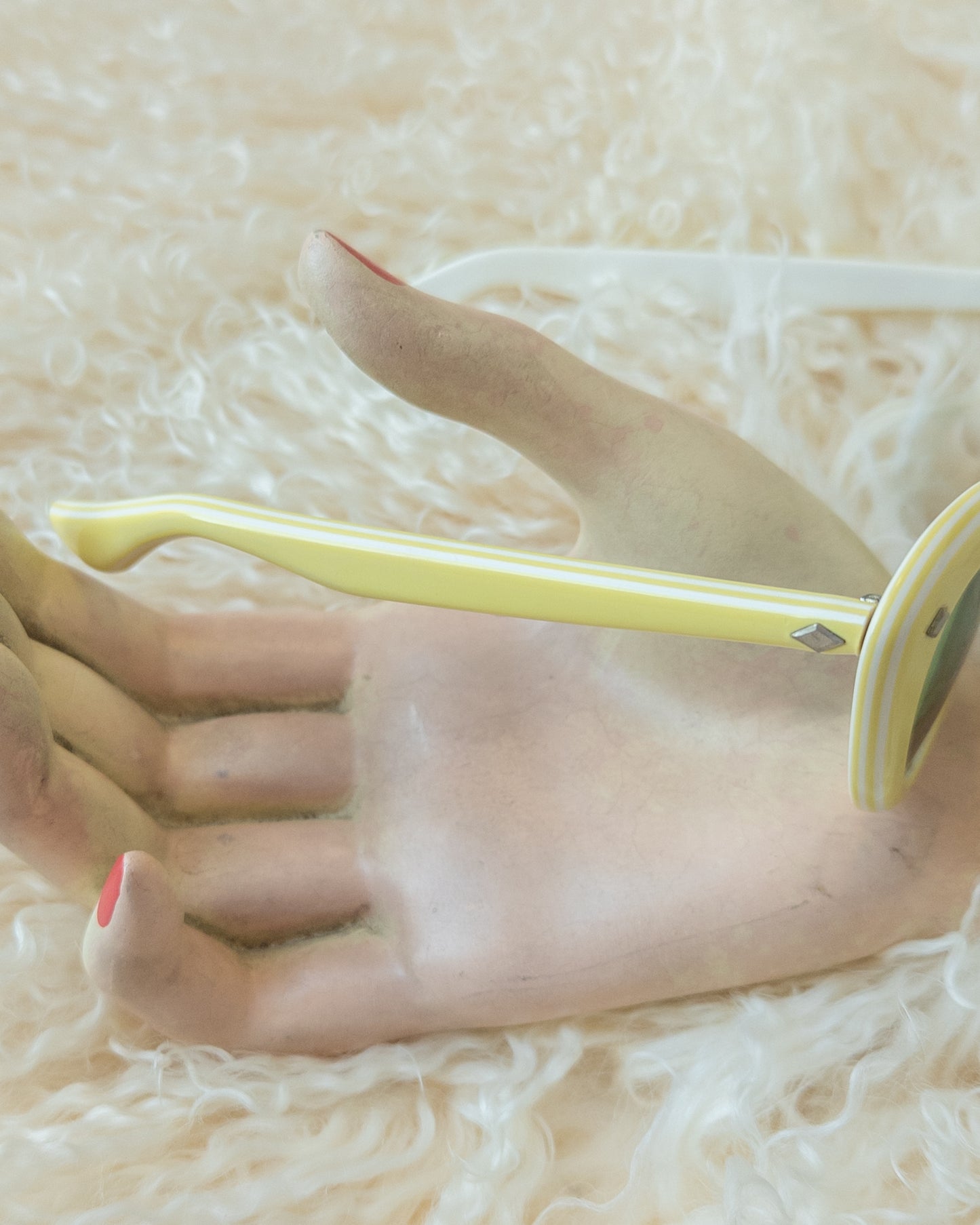 60s Lemon Yellow Cat Eye Sunglasses