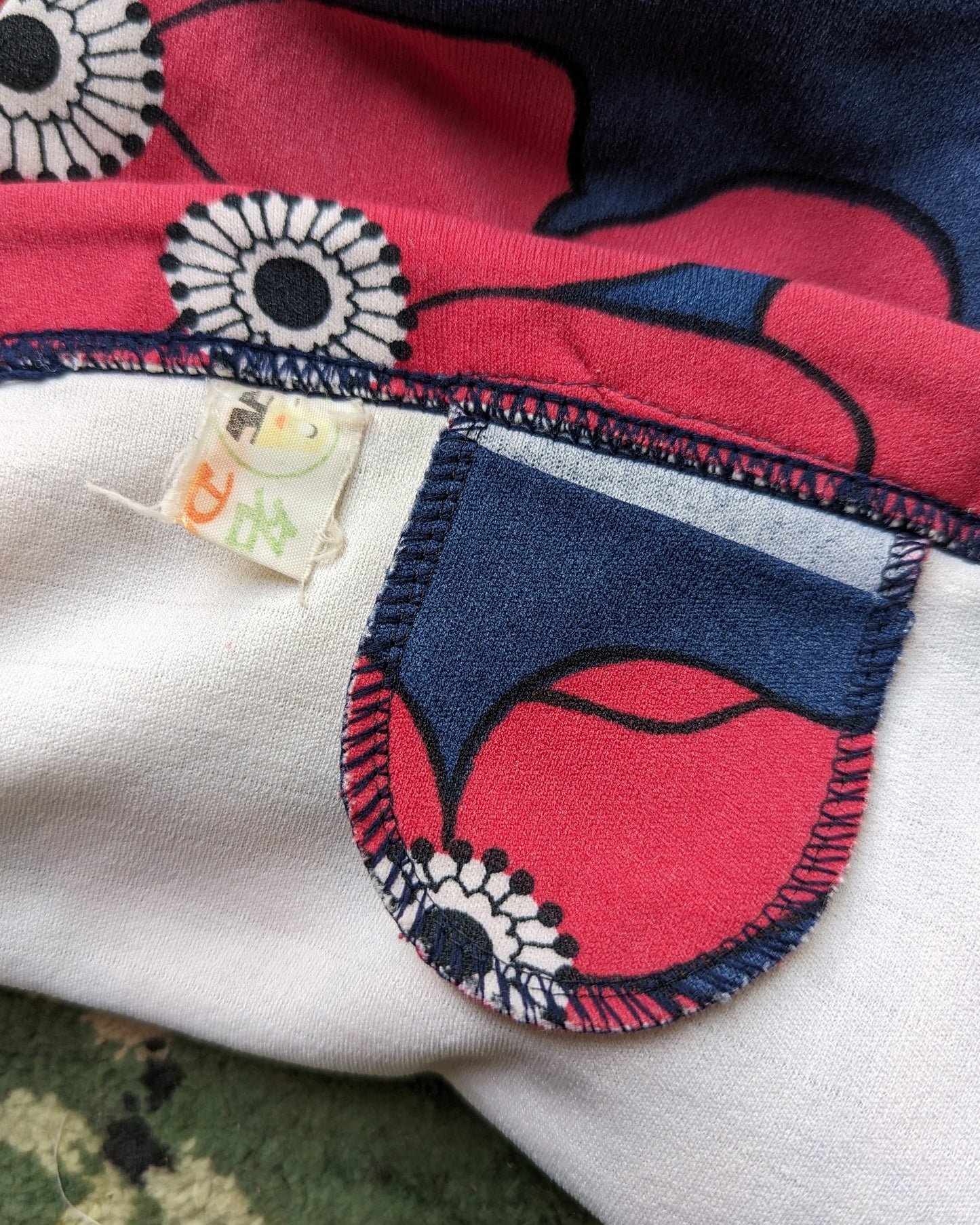 70s Poppy Print Swim Shorts / S