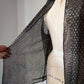 20s Assuit Gold Metal & Black Net Open Evening Jacket / S-M