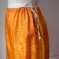 20s Black & Orange Embroidered Silk Pajama Set / S-L