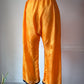 20s Black & Orange Embroidered Silk Pajama Set / S-L