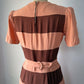 40s Carole King Embroidered Dress / S