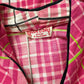 40s Pink Cotton Day Dress / L