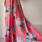 40s Seersucker Dressing Gown / L