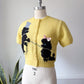 Rare 50s Novelty Poodle Sweater | M