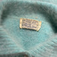 50s Blue French Angora Sweater | M