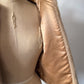 50s Faux Fur Pom Pom Cropped Jacket / S-M