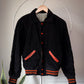 50s Black & Orange Corduroy Jacket / M