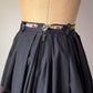 50s Hitchhiking Ladies Novelty Cotton Skirt / XS