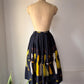 50s Hitchhiking Ladies Novelty Cotton Skirt / XS