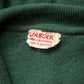 50s Green Cashmere Knit Tie Neck Cardigan / M