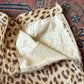 50s Leopard Print Cotton Corduroy Shorts / XS