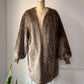 50s Mohair Wool Balloon Sleeve Military Liner Jacket / OSFM