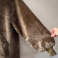 50s Mohair Wool Balloon Sleeve Military Liner Jacket / OSFM