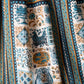 50s Ochre Novelty Print Sun Dress / M