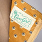 50s Ochre Novelty Print Sun Dress / M