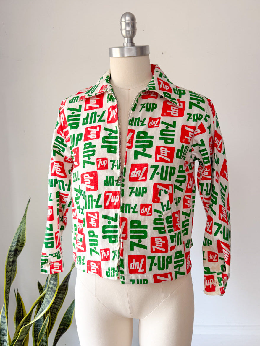 Rare 70s 7up Cotton Jacket / S