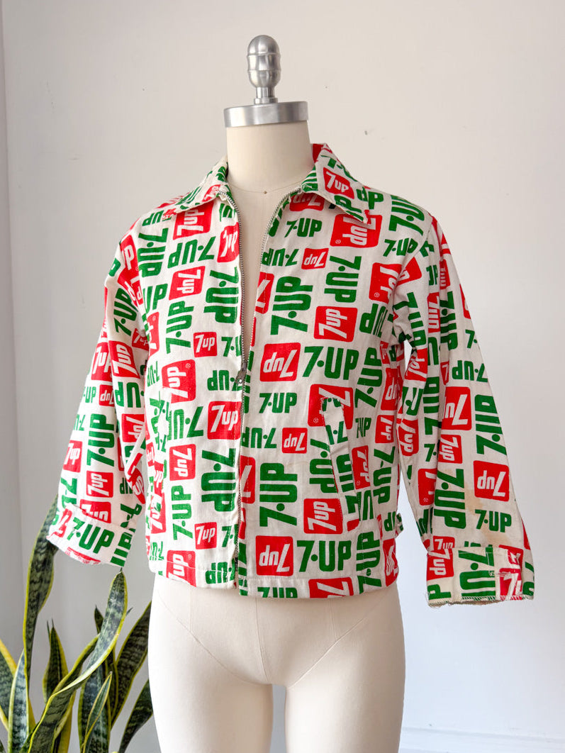 Rare 70s 7up Cotton Jacket / S
