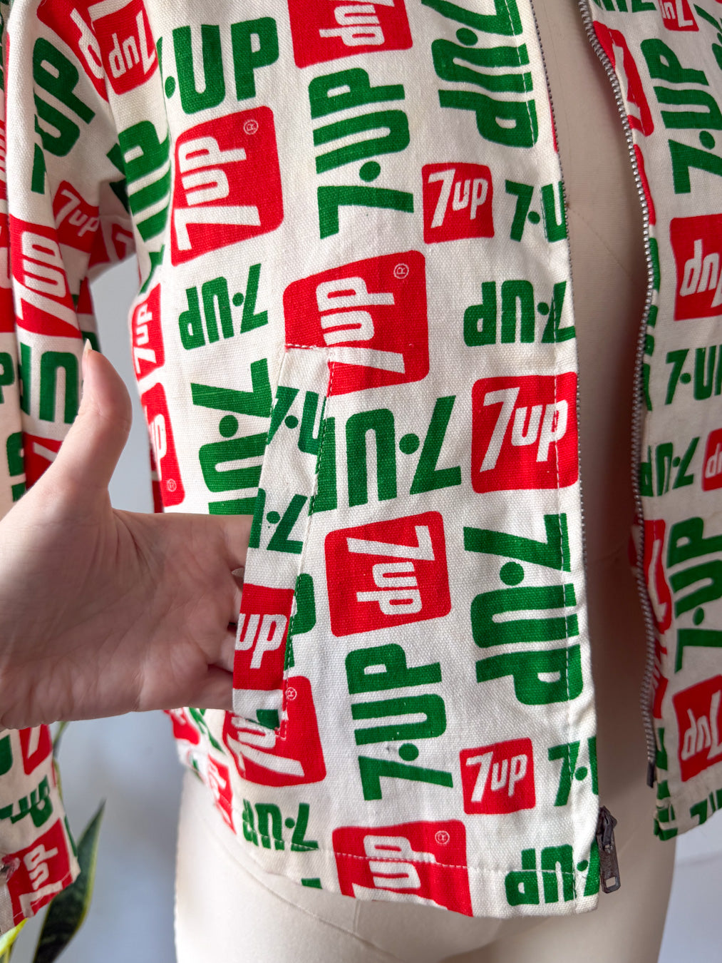 Rare 70s 7up Cotton Jacket / S