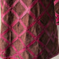 60s Purple & Brown Suede Leather Lettice Laced Shoulder Jacket / S