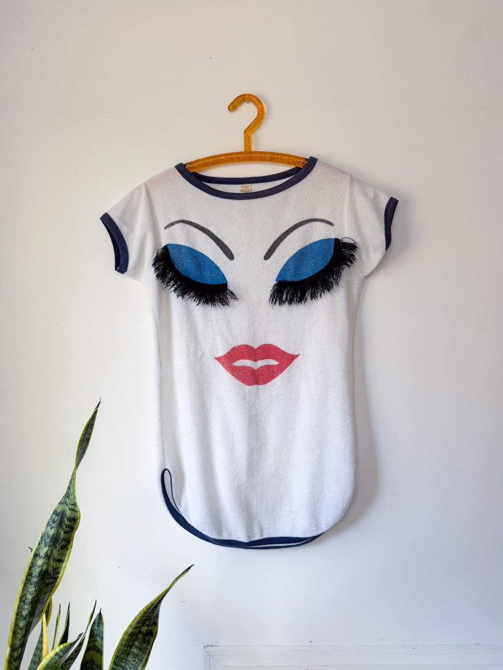 70s Eyelash Face Cover-up / S