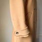 60s Courrèges Tan Wool Trench Coat / S-M
