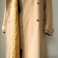 60s Courrèges Tan Wool Trench Coat / S-M