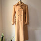 60s Courrèges Tan Wool Trench Coat / S-M