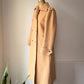 60s Courrèges Tan Wool Trench Coat / S-M