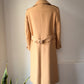 60s Courrèges Tan Wool Trench Coat / S-M