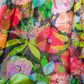 60s Sheer Rainbow Floral Slip Dress / XS-S