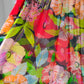 60s Sheer Rainbow Floral Slip Dress / XS-S