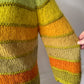60s Autumnal Rainbow Mohair Cardigan / S
