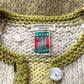 60s Autumnal Rainbow Mohair Cardigan / S