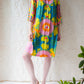 60s Vanity Fair Psychedelic Lounge Dress / S-M