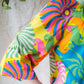 60s Vanity Fair Psychedelic Lounge Dress / S-M