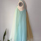 60s Vanity Fair Pastel Rainbow Chiffon Nightgown / S