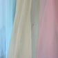 60s Vanity Fair Pastel Rainbow Chiffon Nightgown / S