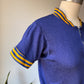 60s Warriors Durene Zip Jersey | S