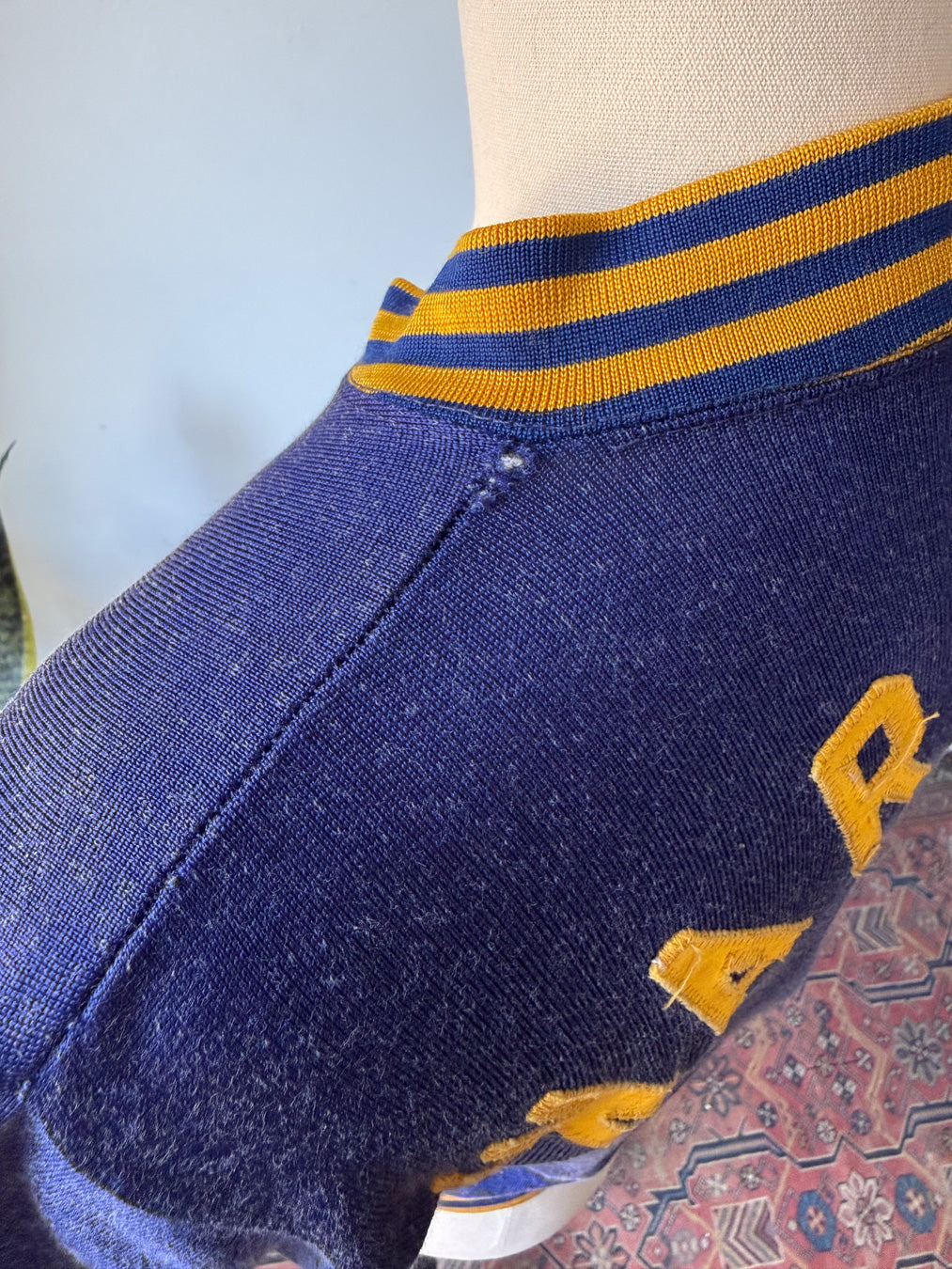 60s Warriors Durene Zip Jersey | S