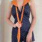 70s Polka Dot Romper / S
