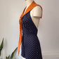 70s Polka Dot Romper / S