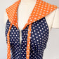 70s Polka Dot Romper / S