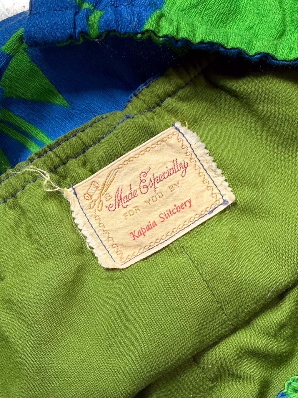 60s Hawaiian Cotton Bikini / XS-S