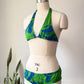 60s Hawaiian Cotton Bikini / XS-S